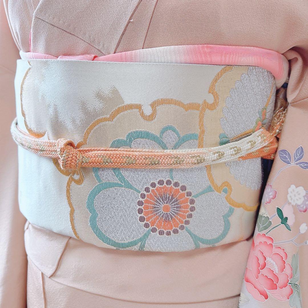 新品 訪問着 作家物 フルセット 裄66 加賀友禅 卒業式 入学式 M 伊達襟