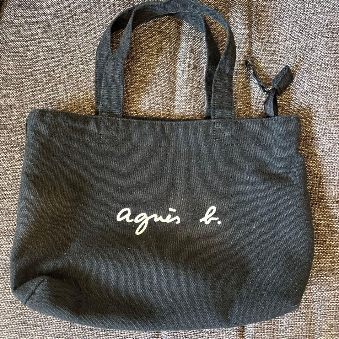 agni's b. ブラックトートバッグ agnes b.（アニエスベー） トートバッグ トートバック PAS23−05