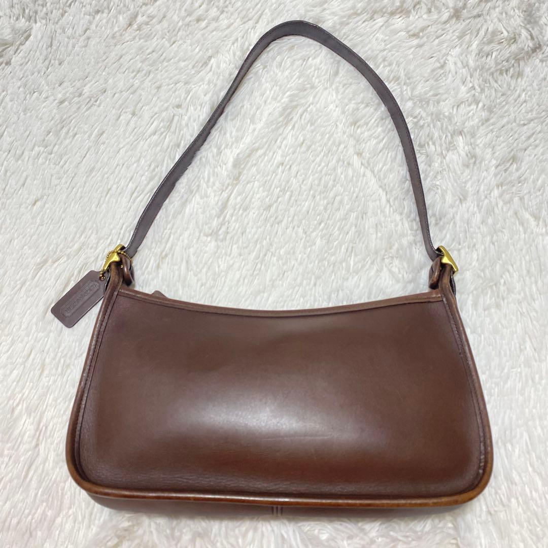 90s COACH オールドコーチ 肩掛け 9071 ショルダーバッグ ブラウン