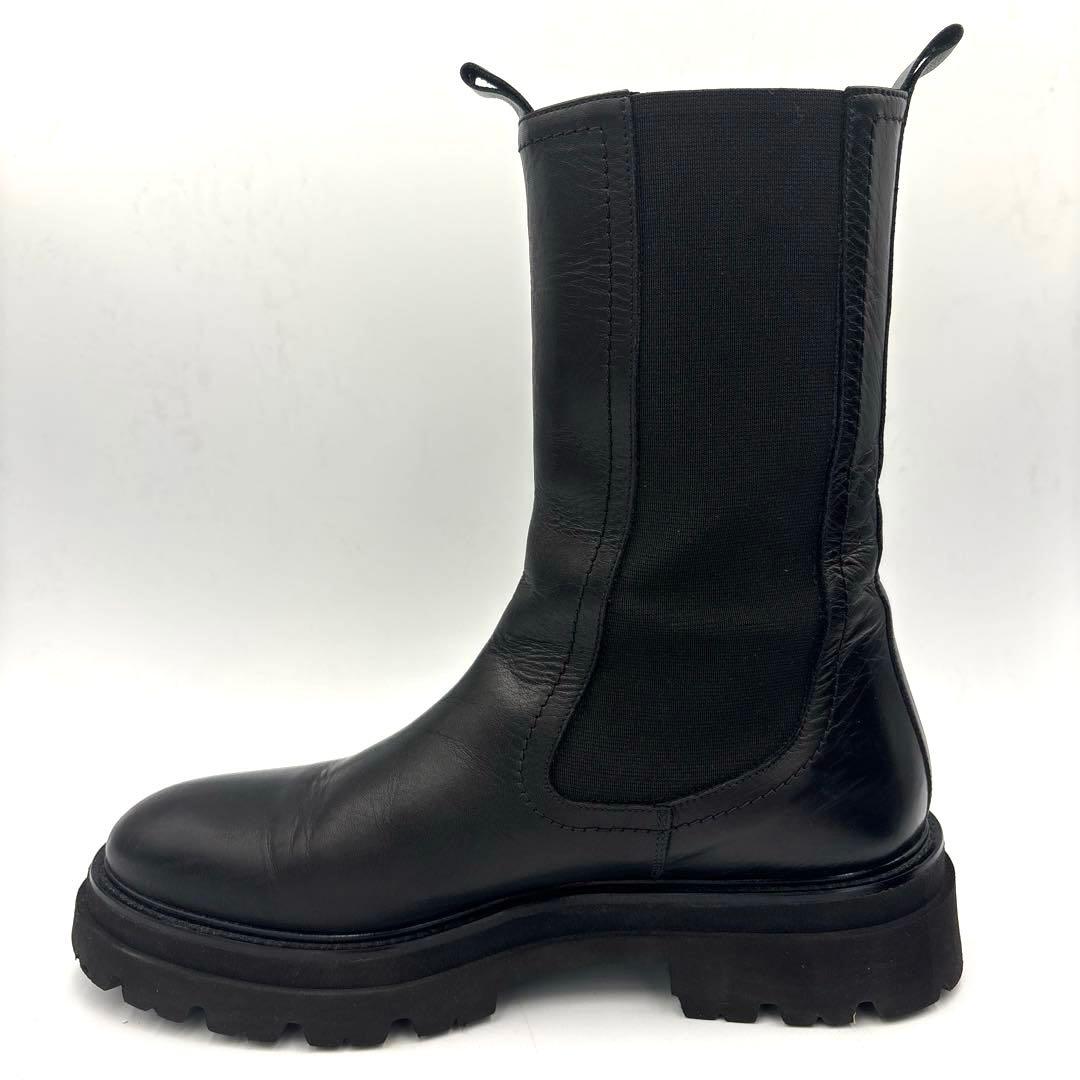 ✨美品✨パスクッチ サイドゴアブーツ【38】24.5cm ブラック