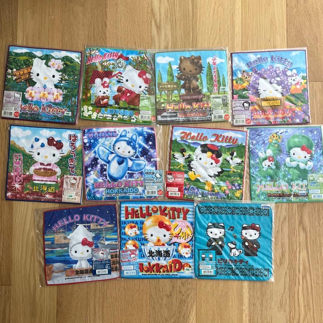 未使用】ご当地キティ プチタオル 北海道限定まとめ売り - メルカリ