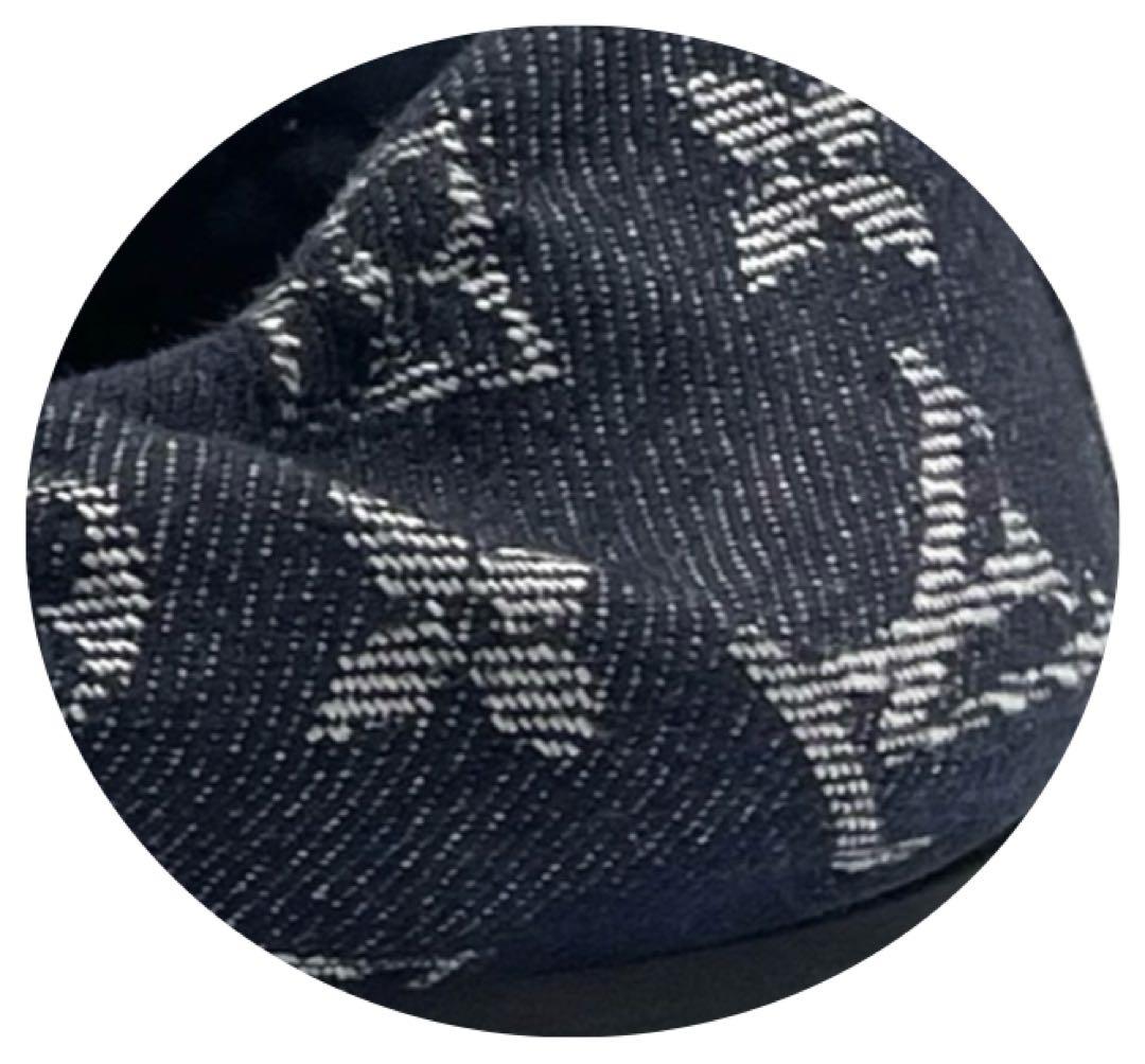 《超美品》ルイヴィトン フラット バレエシューズ パンプス モノグラム デニム