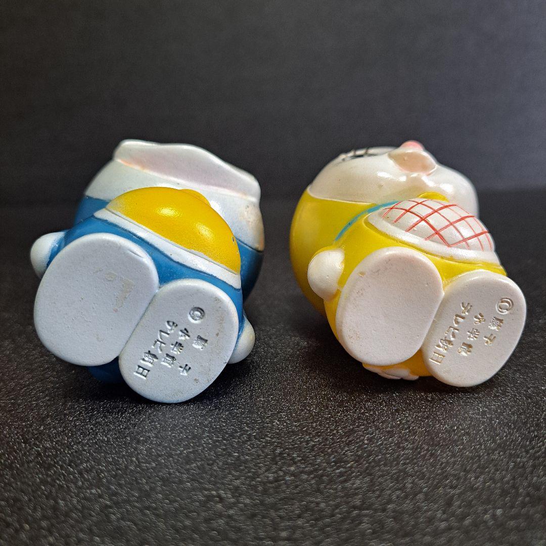 共和銀行 ドラえもん ドラミちゃん ソフビ貯金箱 人形昭和レトロ 昭和