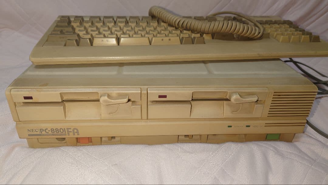 NEC PC-8801FA 本体とキーボード NEC PC-9801 PC-8801用キーボード