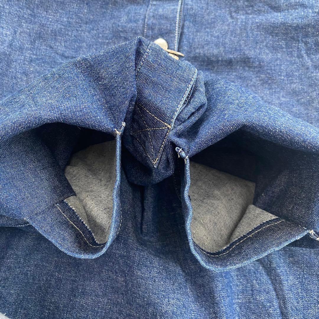 希少☆バーバリーブルーレーベル デニムワンピース 刻印ボタン 38