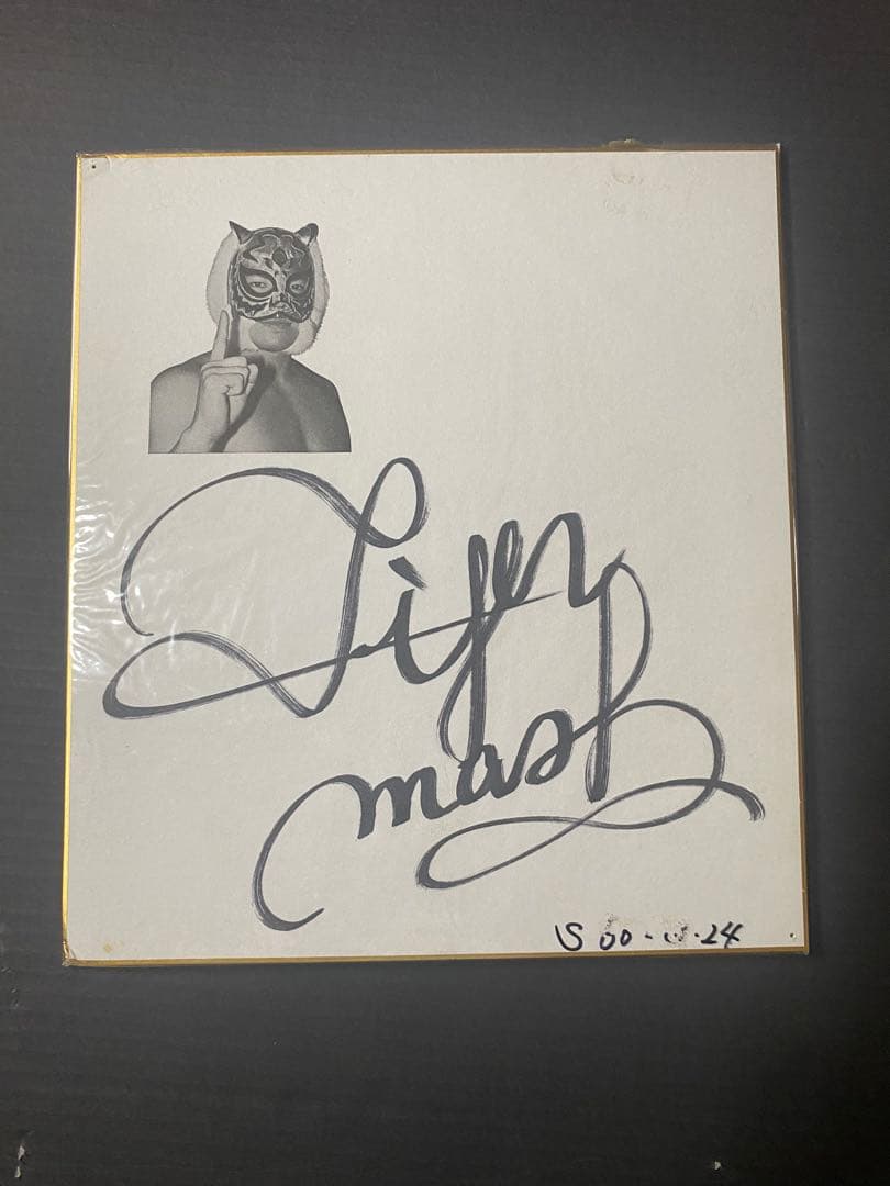 タイガーマスク2代目 三沢光晴 サイン色紙+パンフレット 全日本