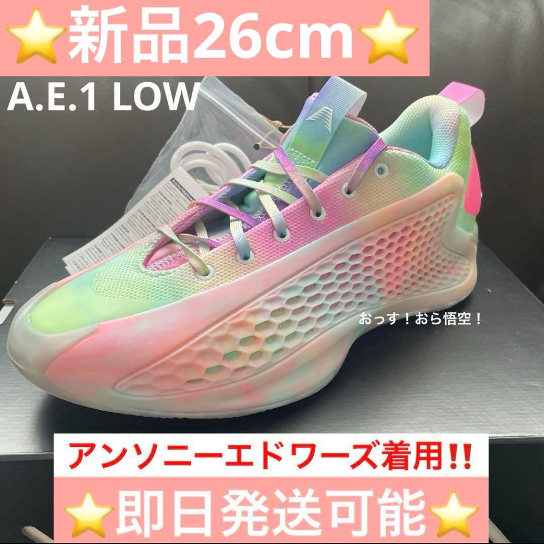 AE1 LOW 26cm プレーオフ着用カラー アンソニー エドワーズ バッシュ
