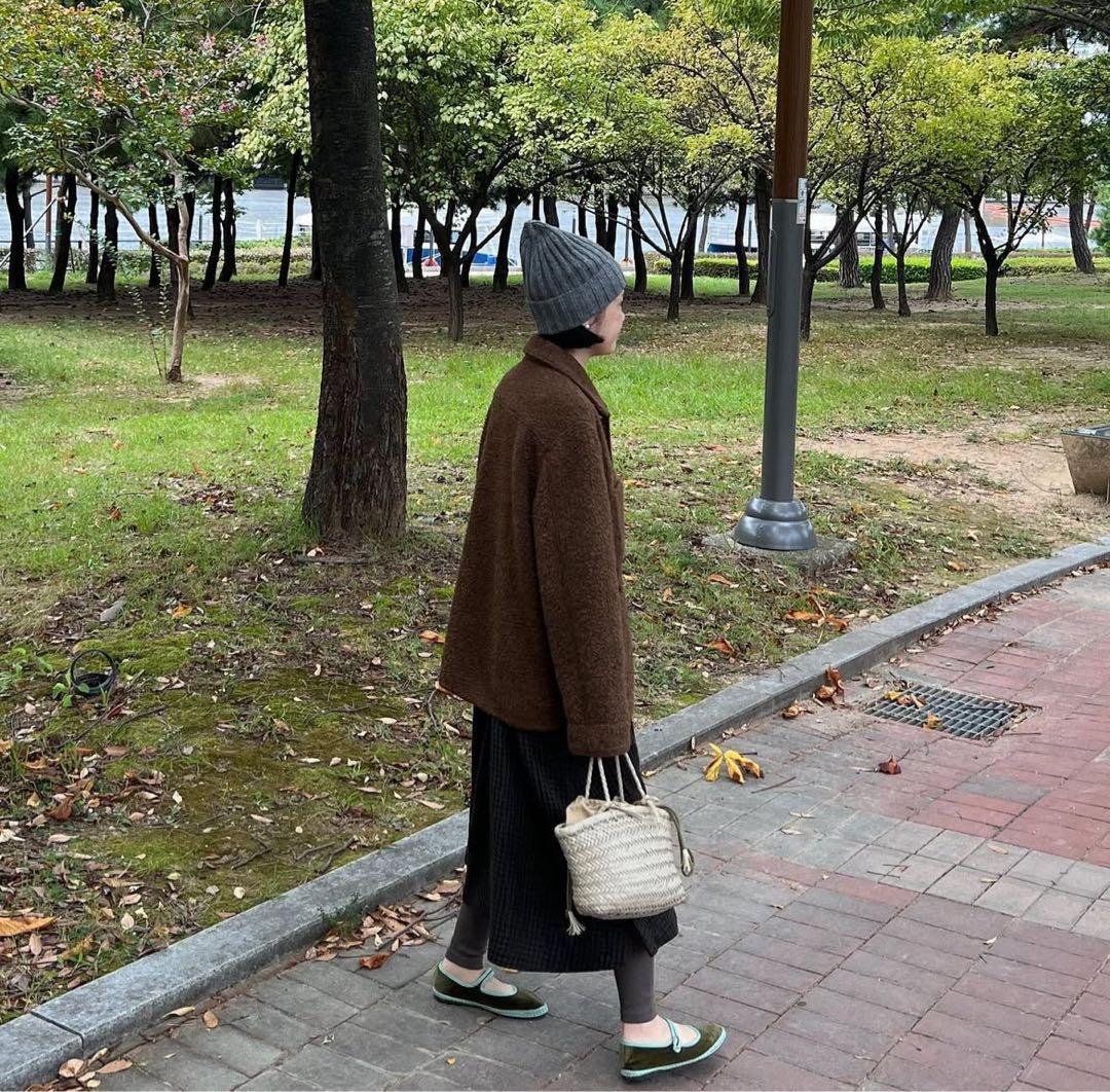 定価37000円 韓国 WLL ウールジャケット ブラウン - ジャケット