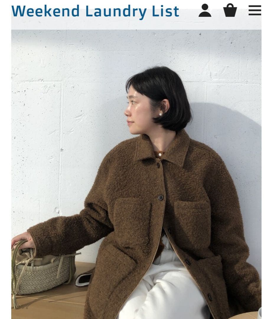 定価37000円 韓国 WLL ウールジャケット ブラウン - ジャケット