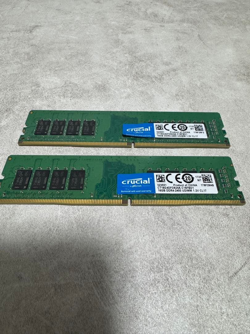crucial DDR4-2400 32GB メモリ Crucial 32GB Kit (16GBx2) DDR4-2400 SODIMM | CT2K16G4SFD824A