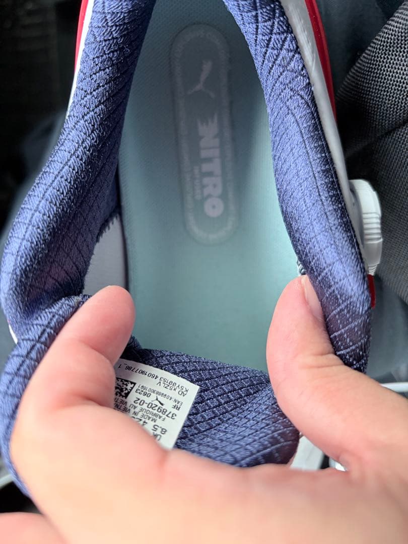 Puma ゴルフシューズ ホワイト/レッド 27.5cm