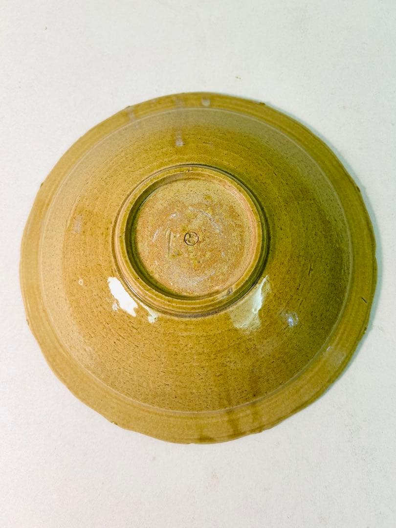 白山窯 山田正和 作 黄釉草花文 輪花大皿 共箱付 - メルカリ