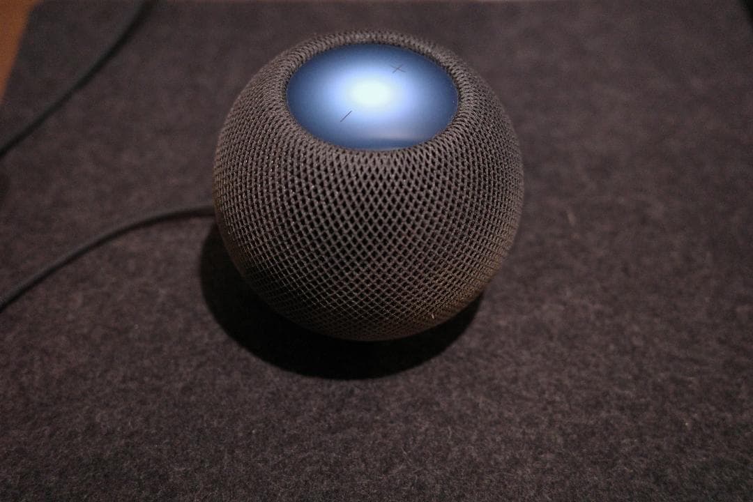 Apple HomePod mini スペースグレイ 動作確認済み - スピーカー