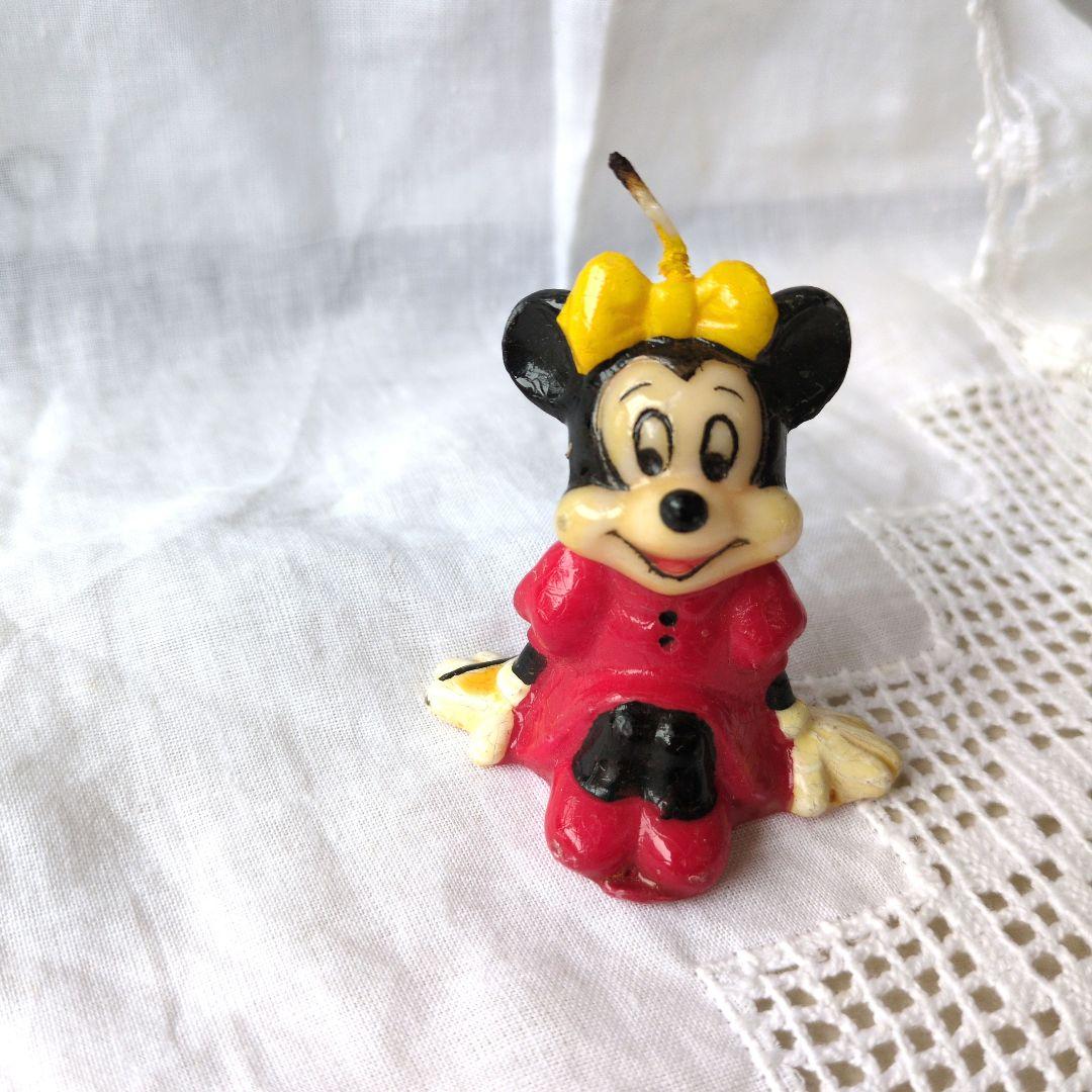 ディズニー ミニーマウス キャンドル ろうそく レトロディズニー