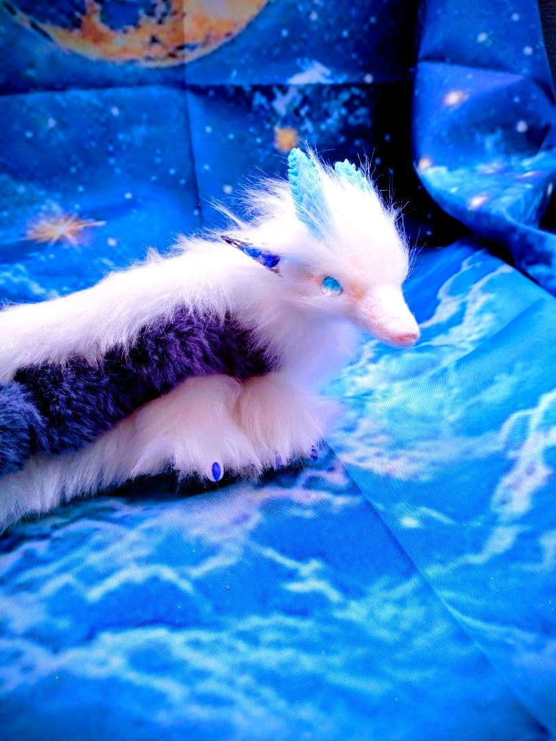 ふわふわな龍 Dragon ドラゴン ArtDoll ハンドメイドアートドール