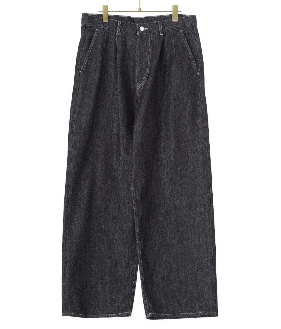 グラフペーパーColorfast Denim Two TuckPantsデニム1 Graphpaper Colorfast Denim Two Tuck Pants – Chum!