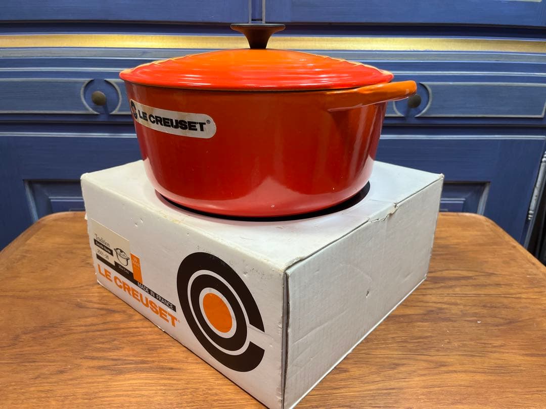 LE CREUSET ル・クルーゼ　ココットロンド26cm／5.4ℓ オレンジ