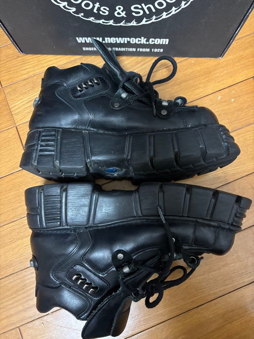 NEW ROCK 215 メタルパーツ 厚底 ブーツ サイバー グランジ 42 - メルカリ