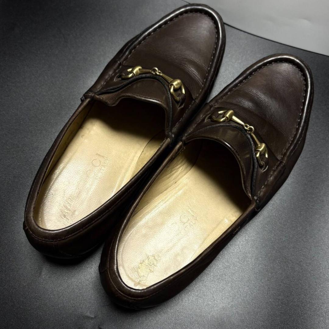 グッチ GUCCI ローファー ホース ビット レザー 35.5 22.5cm