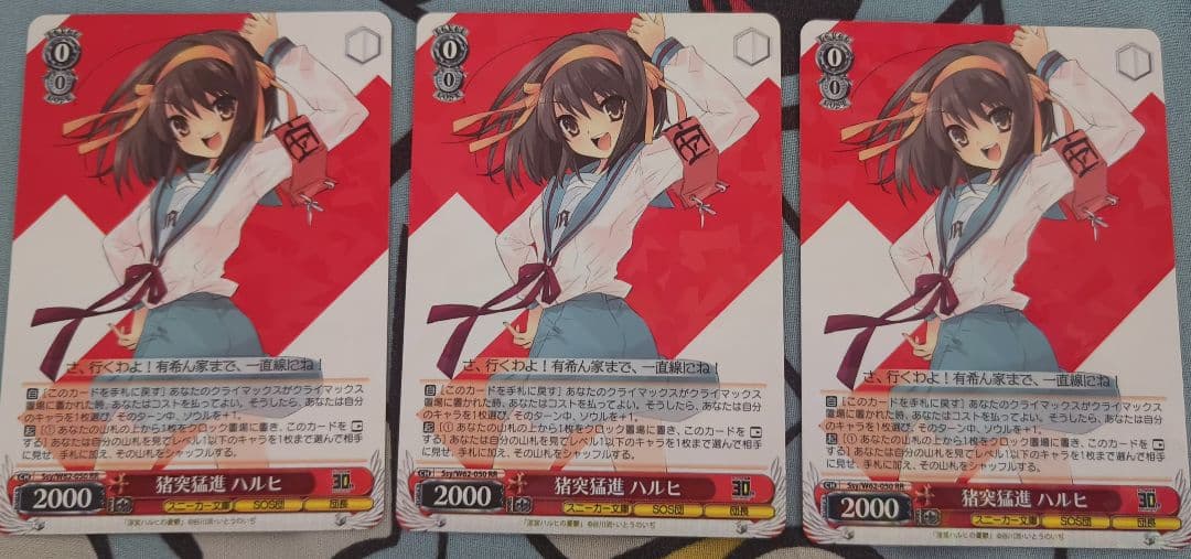 猪突猛進 ハルヒ RR 3枚