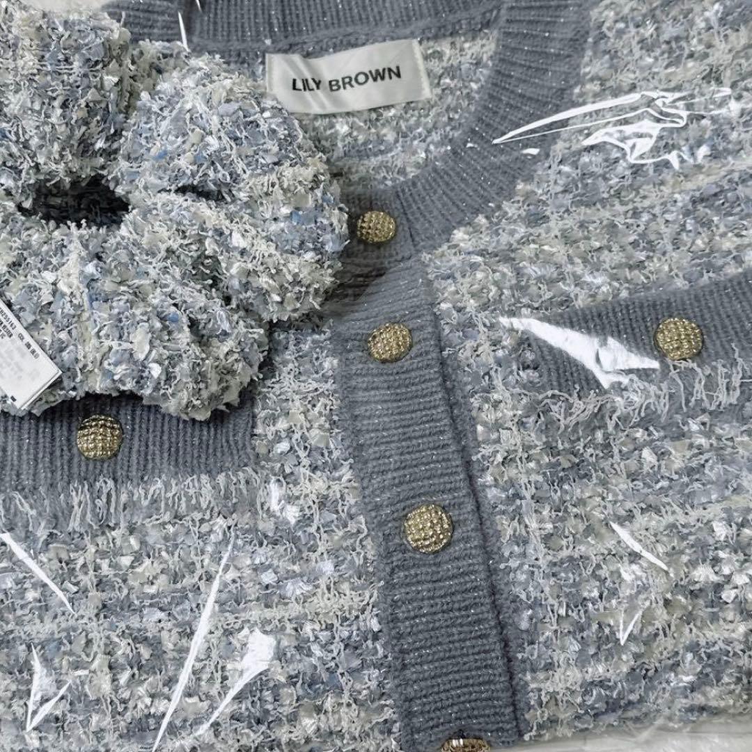 リリーブラウン2026年福袋 ツイードニット シュシュ - メルカリ