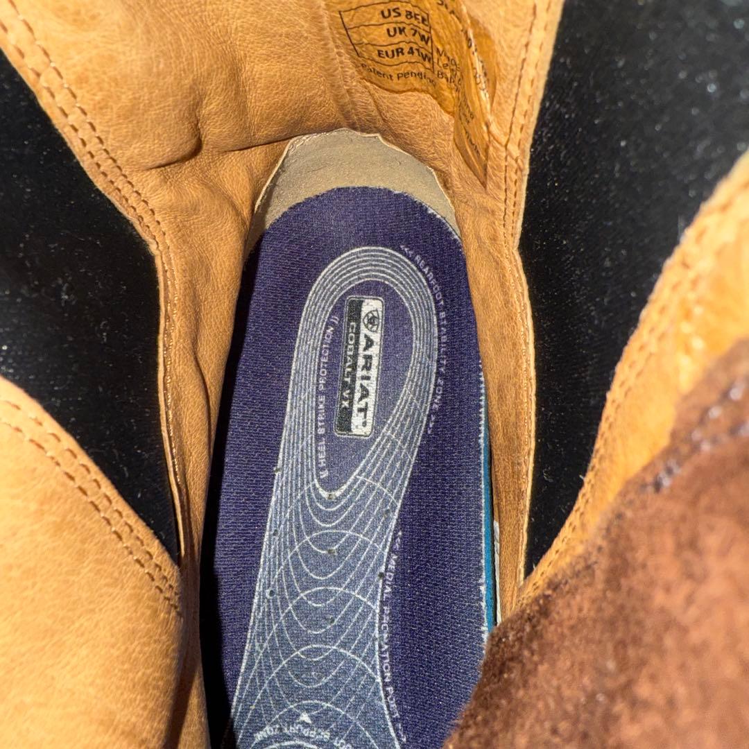 ARIAT サイドゴアブーツ フロントジップ US8 26cm - メルカリ