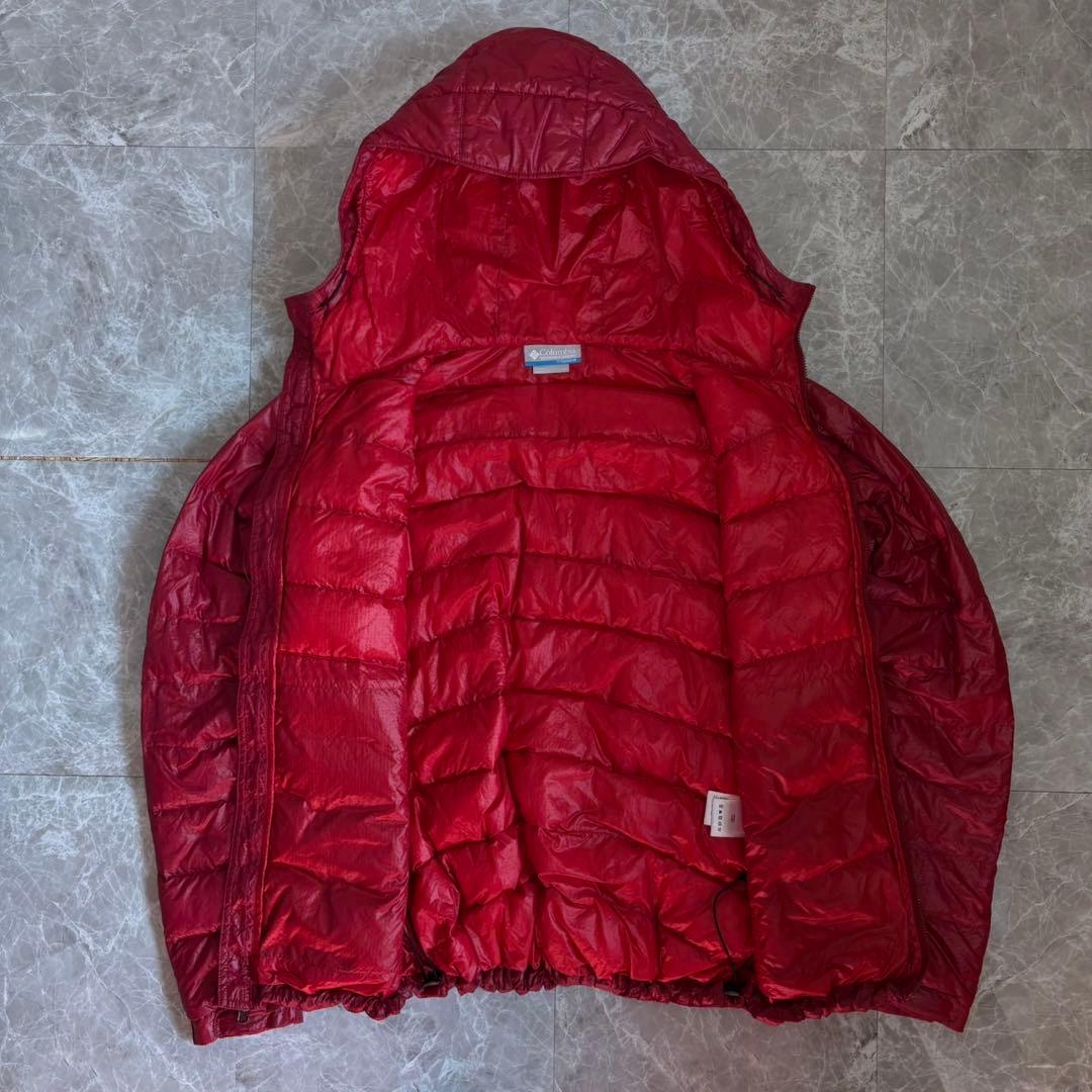 大人気❗️】テック系！columbia マウンテンパーカー ダウン レッド L