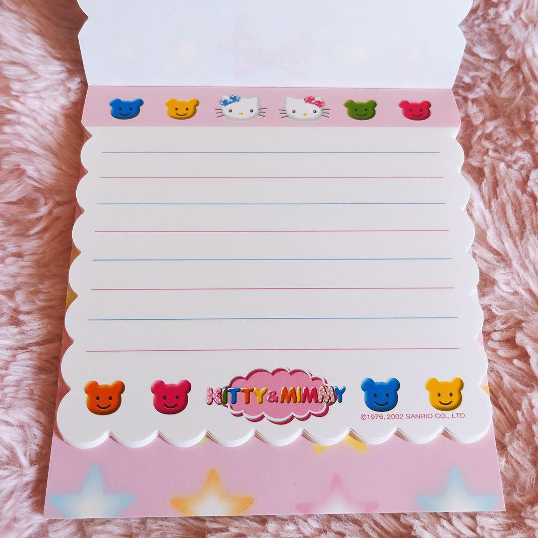 希少レア ハローキティ ミミィ 缶ケース ペンセット シール付きメモ