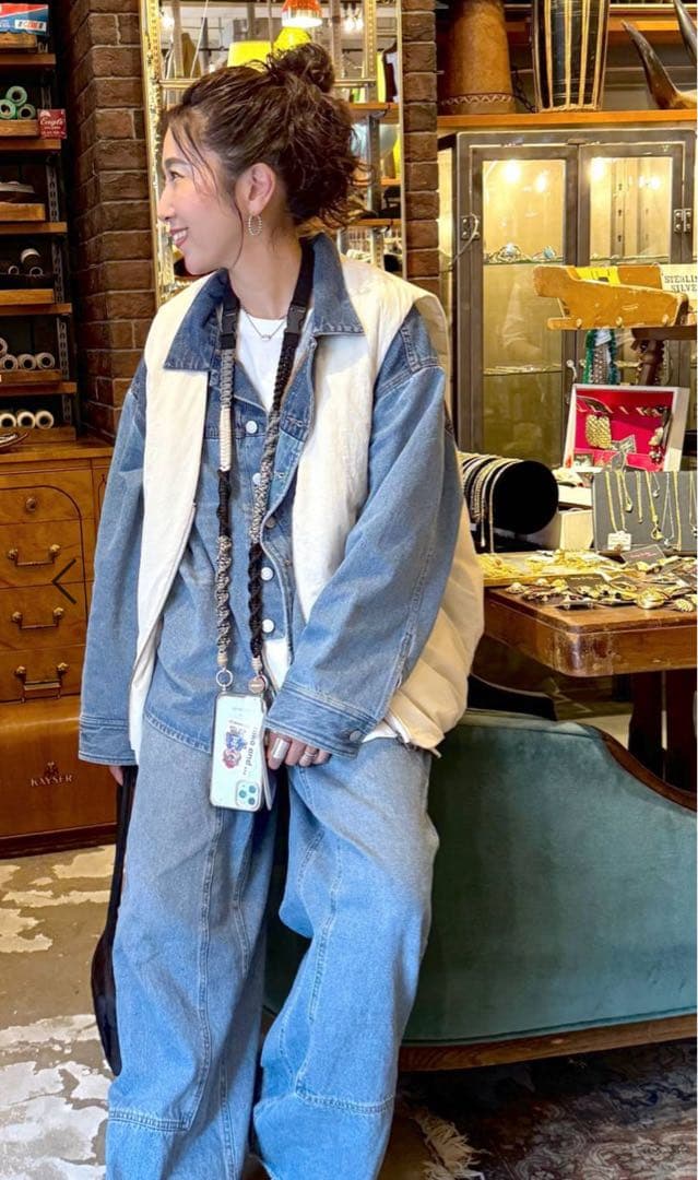 お値下げniko and…☆ニコアンド ハギッテデニムシャツ Misayo - メルカリ