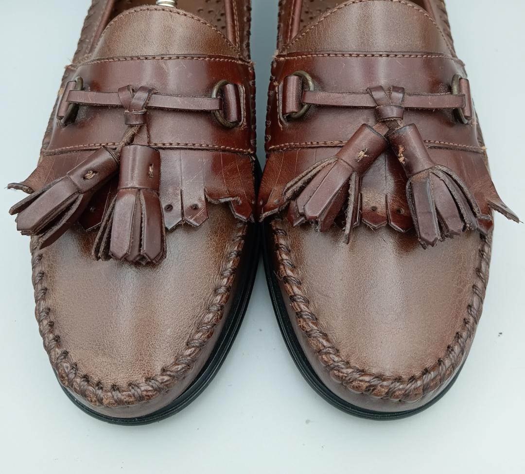 【美品】G.H.BASS ジーエイチバス タッセルローファー レザー 24.0㎝