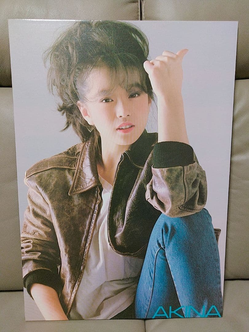 美品☆希少☆レア☆中森明菜 なかもりあきな 木製 木版 パネル