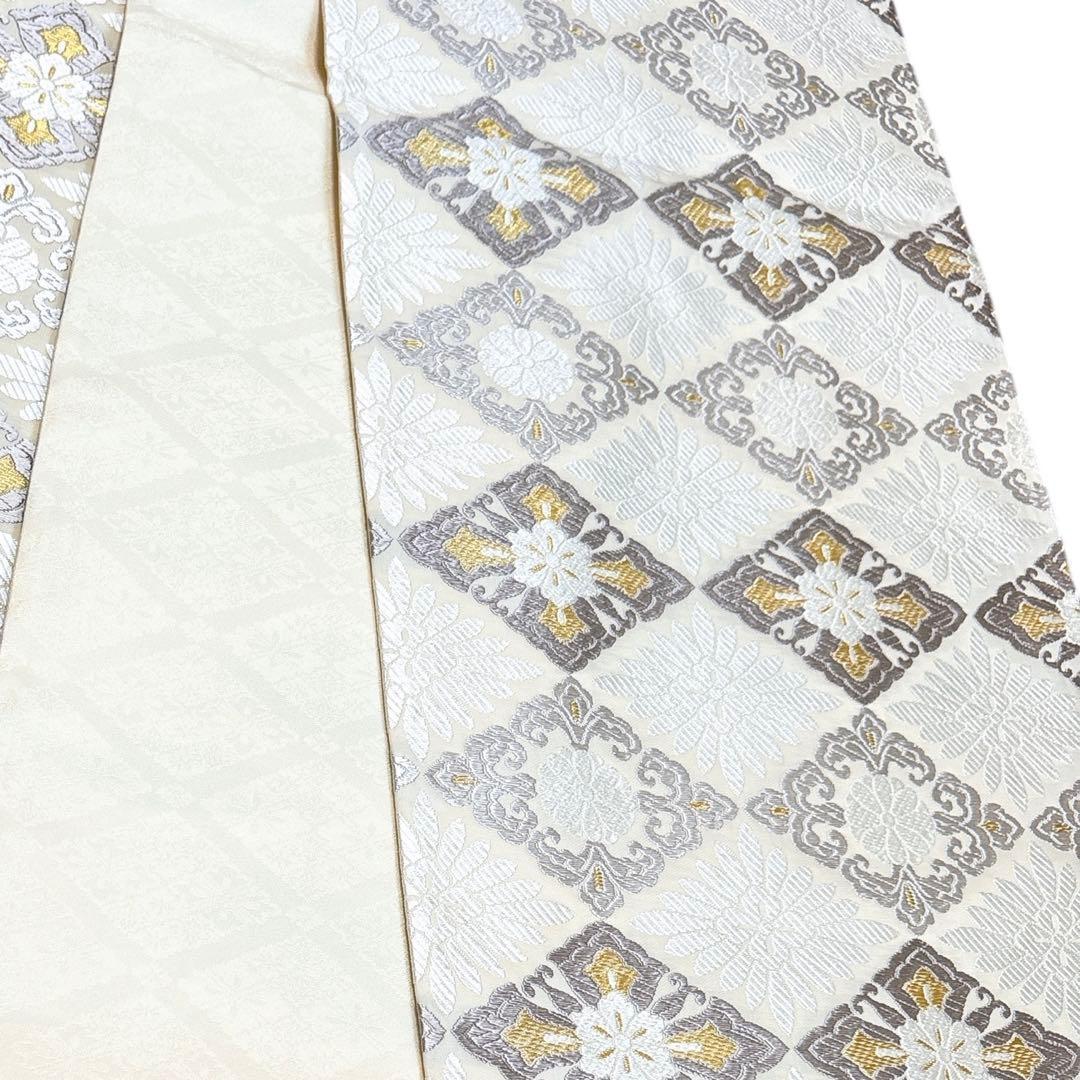 A 45美品 袋帯 有織唐織 六通柄 金糸 華文 正絹 高級 - メルカリ