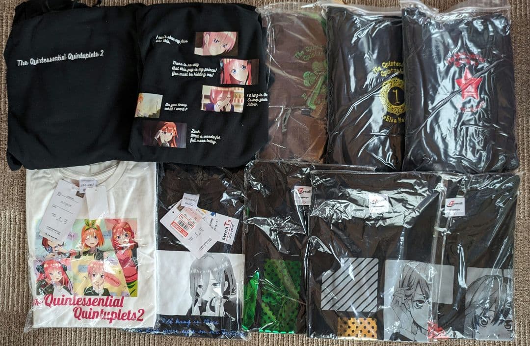 五等分の花嫁　中野一花　中野二乃　中野三玖　中野四葉　中野五月　五つ子集合　全員