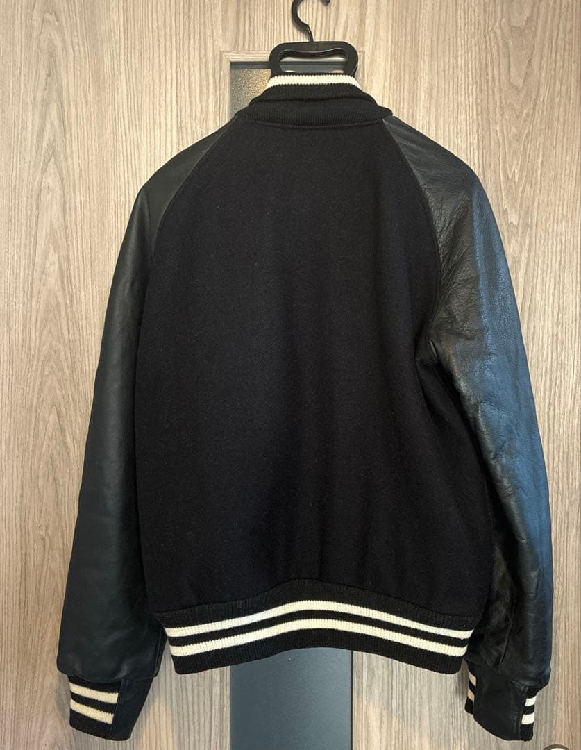 USA製 GOLDEN BEAR 袖レザー スタジャン アワードジャケット 黒 - メルカリ