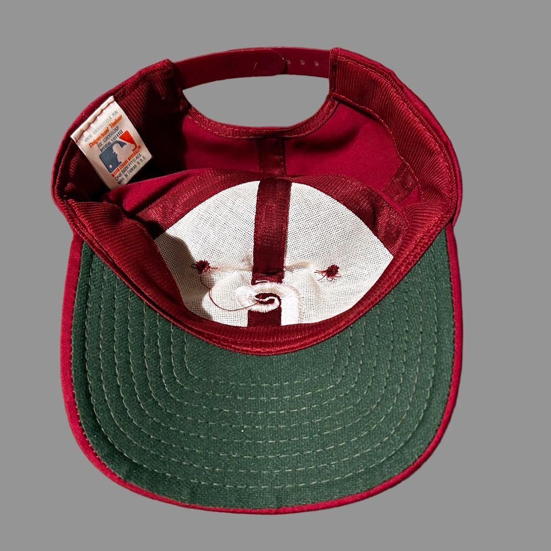 80s フィリーズ ベースボール キャップ ヴィンテージ ツバ裏グリーン