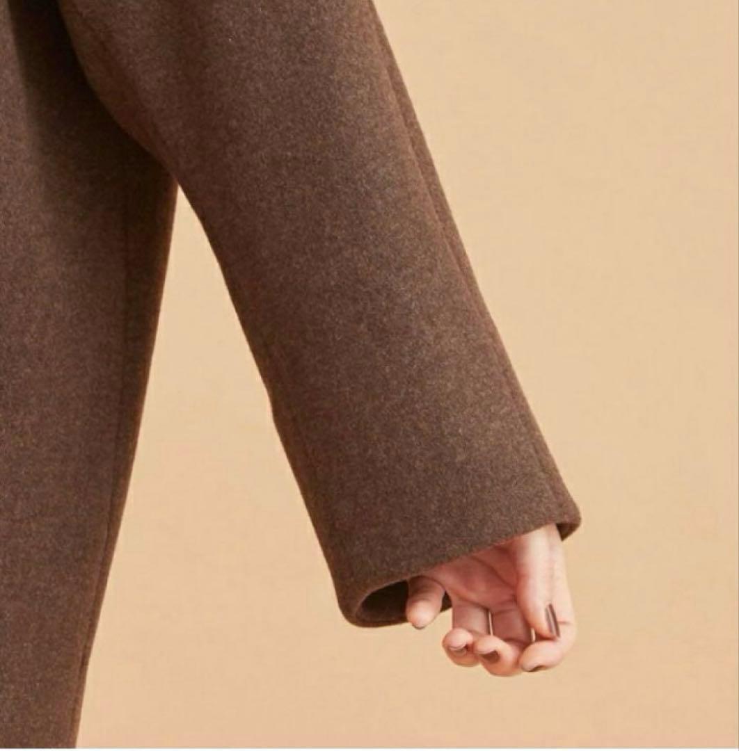 《美品》BEAUTY&YOUTH ダブルブレストコート S ブラウン