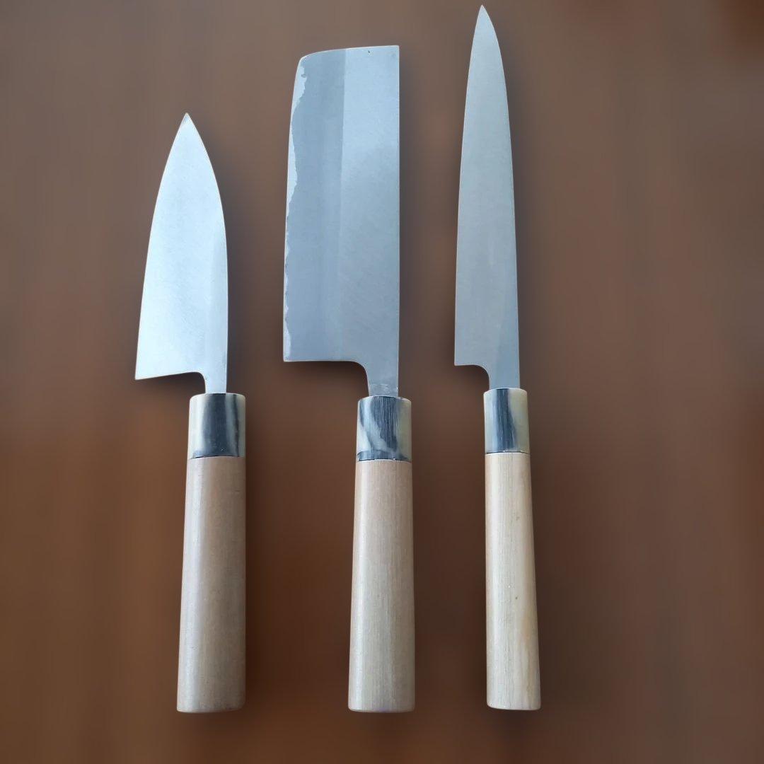 専用 本鍛錬打刃物 和式包丁 忠雄作 3本セット