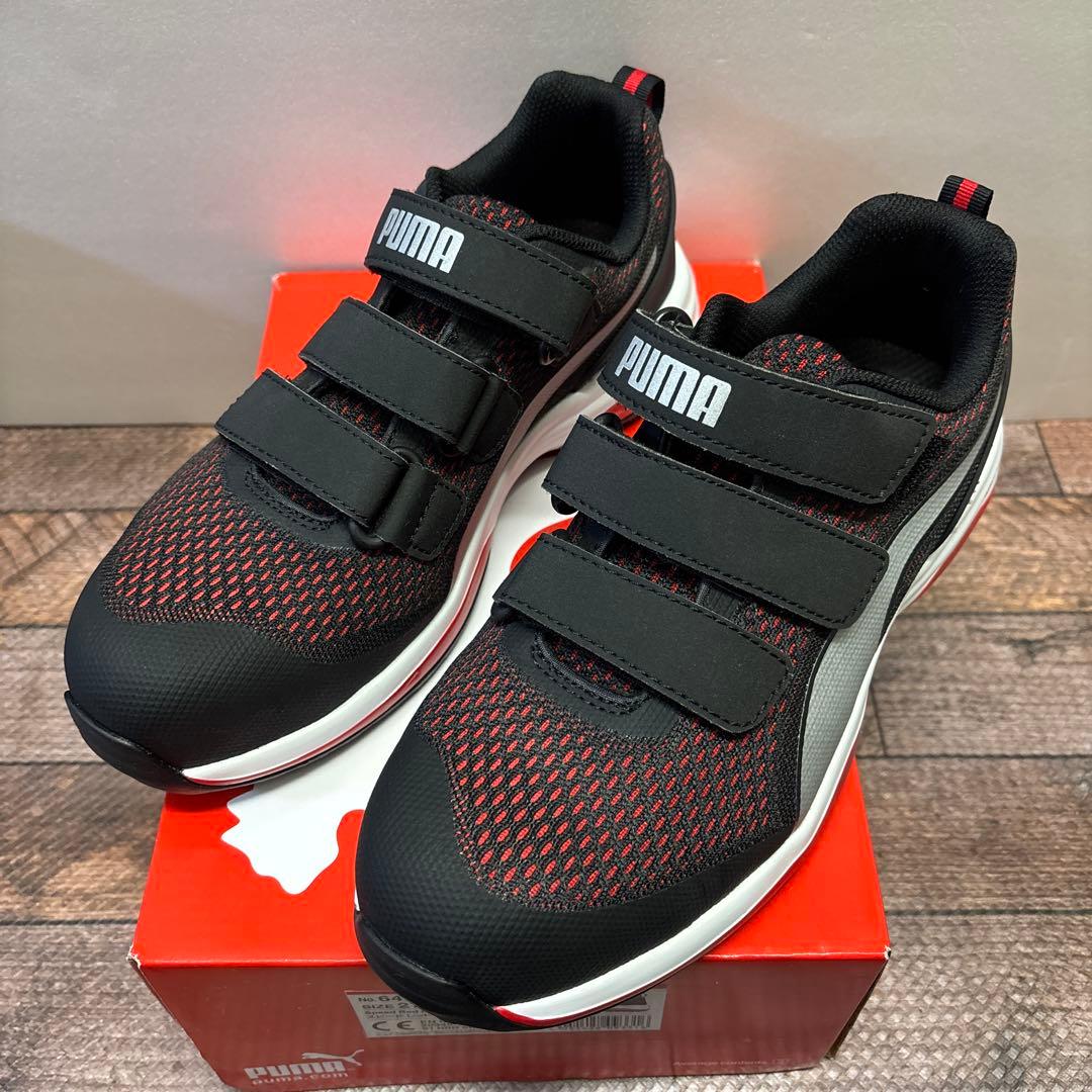 新品 27cm プーマ 安全靴 スピード レッド ロー 耐油・耐熱 PUMA（プーマ） 安全靴 セーフティシューズ スピード レッド ロー