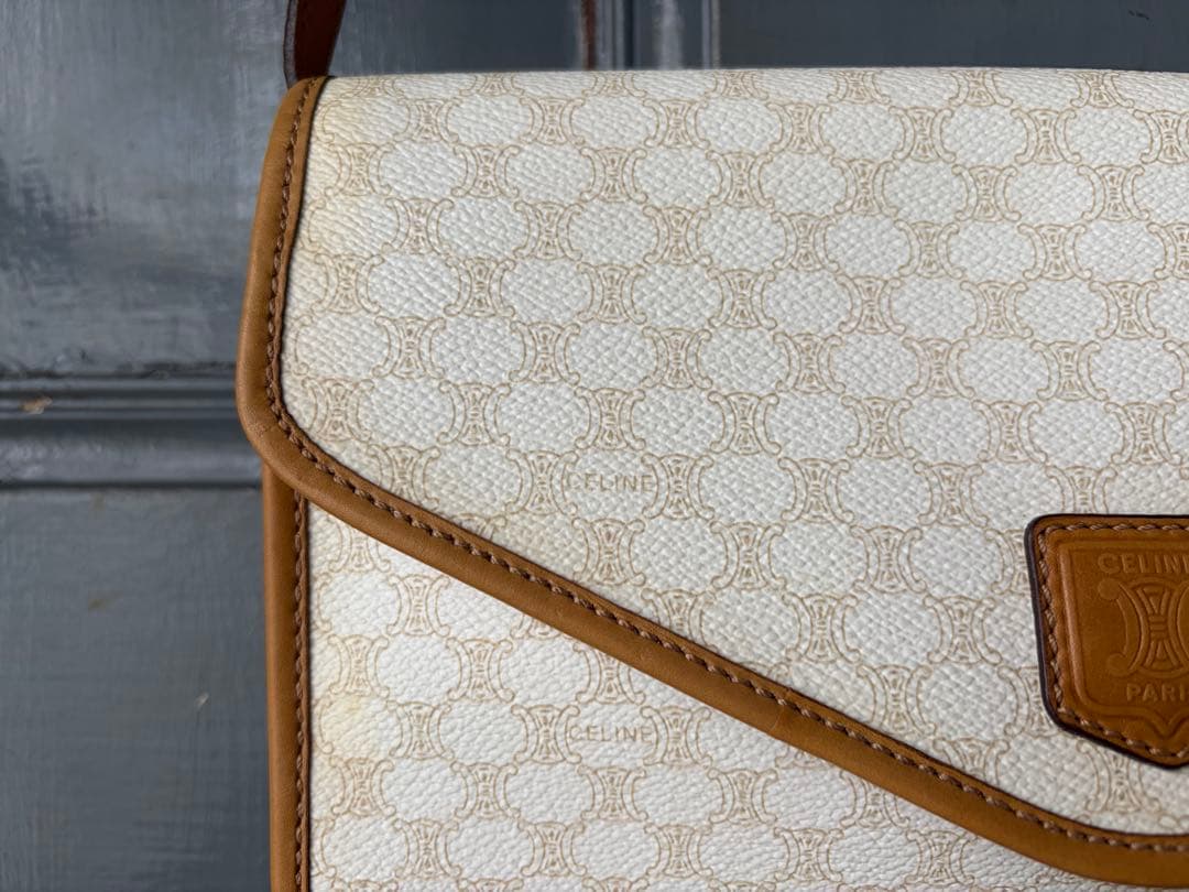 1980s vintage cap ビンテージセリーヌショルダーバック マカダム