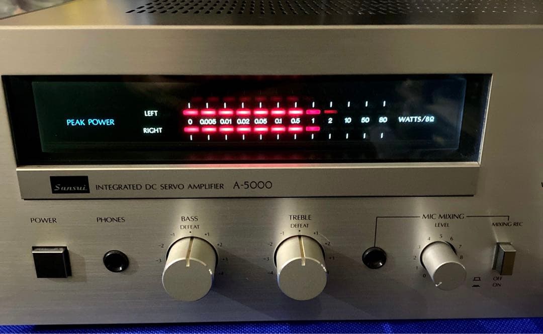 P*L様 Sansui プリメインアンプ A-5000 サンスイ 動作品 - メルカリ