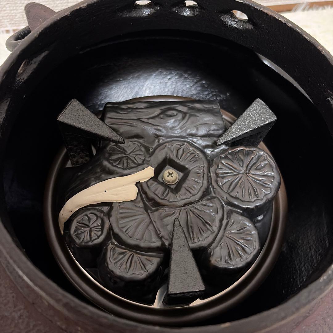 動作品 ヤマキ電器 茶道具 セット 炭型電熱器 配送 黒紅鉢風炉 茶道 茶器