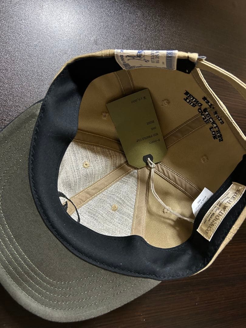 THE H.W.DOG&CO.　MID PROFILE CAP-BEIGE