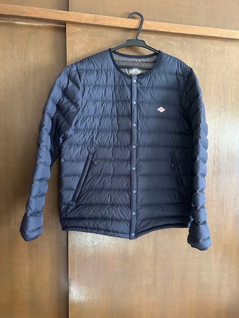 DANTON インナーダウン　ジャケット ネイビー　Lサイズ 中古・古着通販】DANTON (ダントン) インナーダウンジャケット