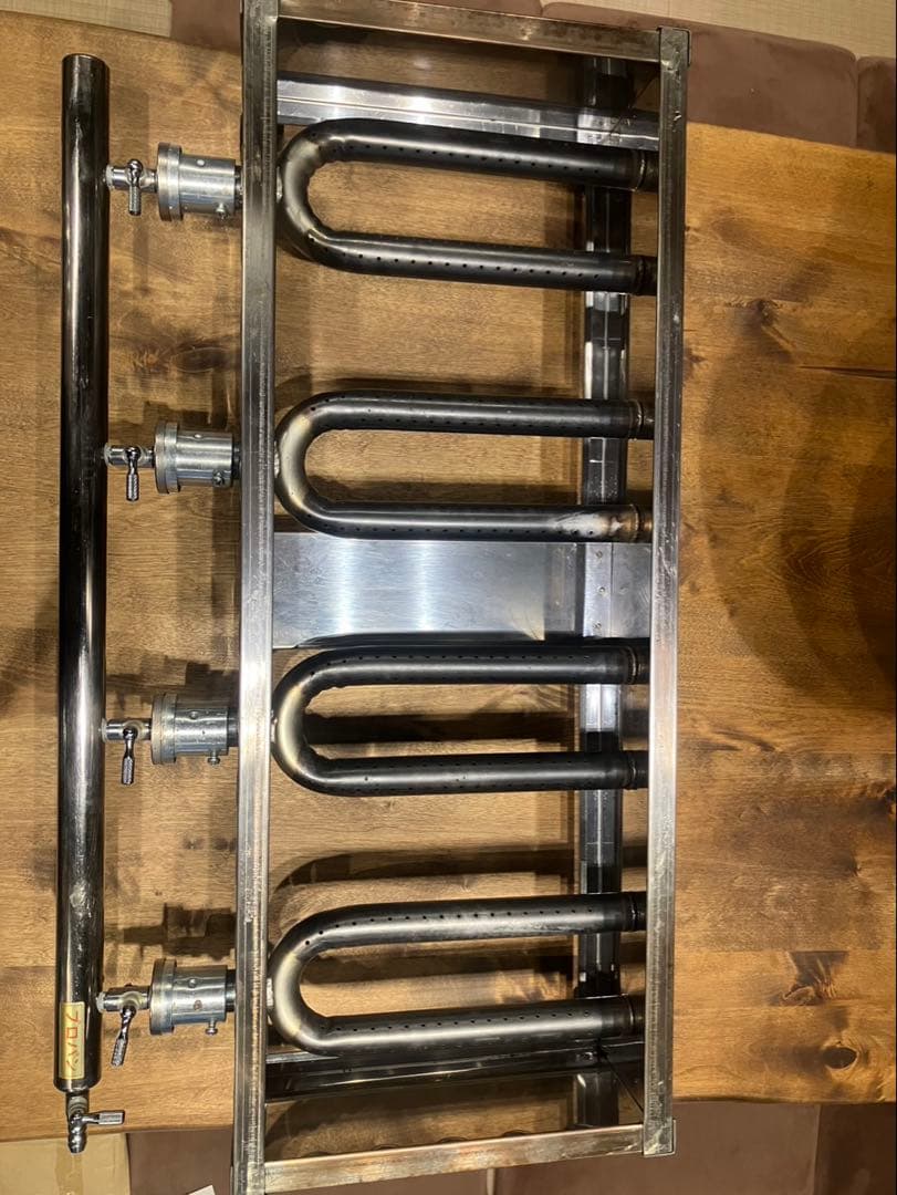 ②【良品】 IKK 業務用 たこ焼き器 154S プロパン 15穴×4連 鉄鋳物