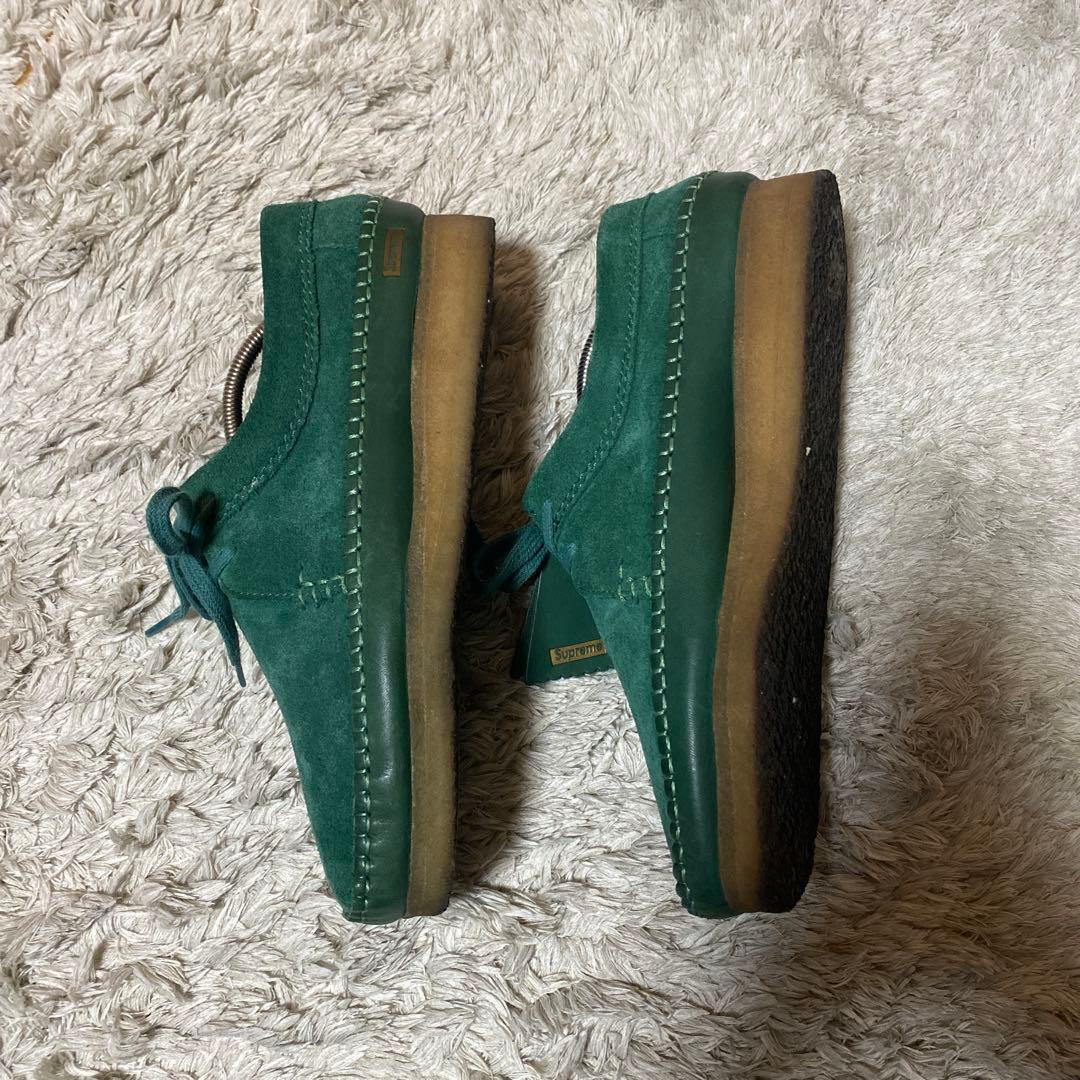 supreme × Clarks モカシン グリーン 26.5cm 最終値下げ