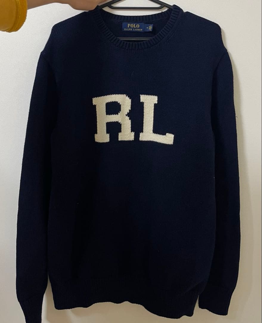 さ*ー様 ポロラルフローレン RLロゴ クルーネック ニット セーター Mサイズ ロゴ クルーネック セーター | ポロ ラルフ ローレン(POLO RALPH