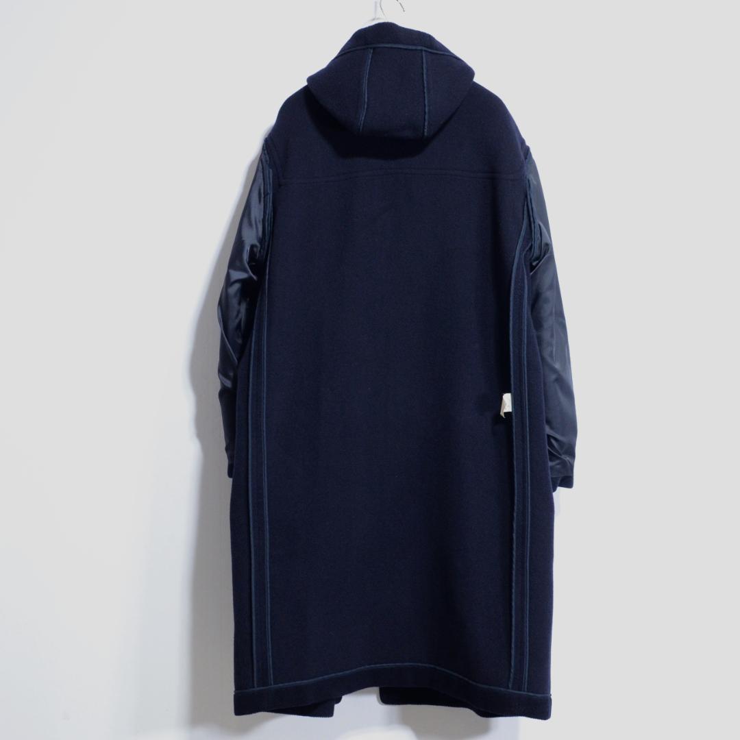 超貴重極上品 ムーアブルック製 カットパイル ダッフルコート ネイビー