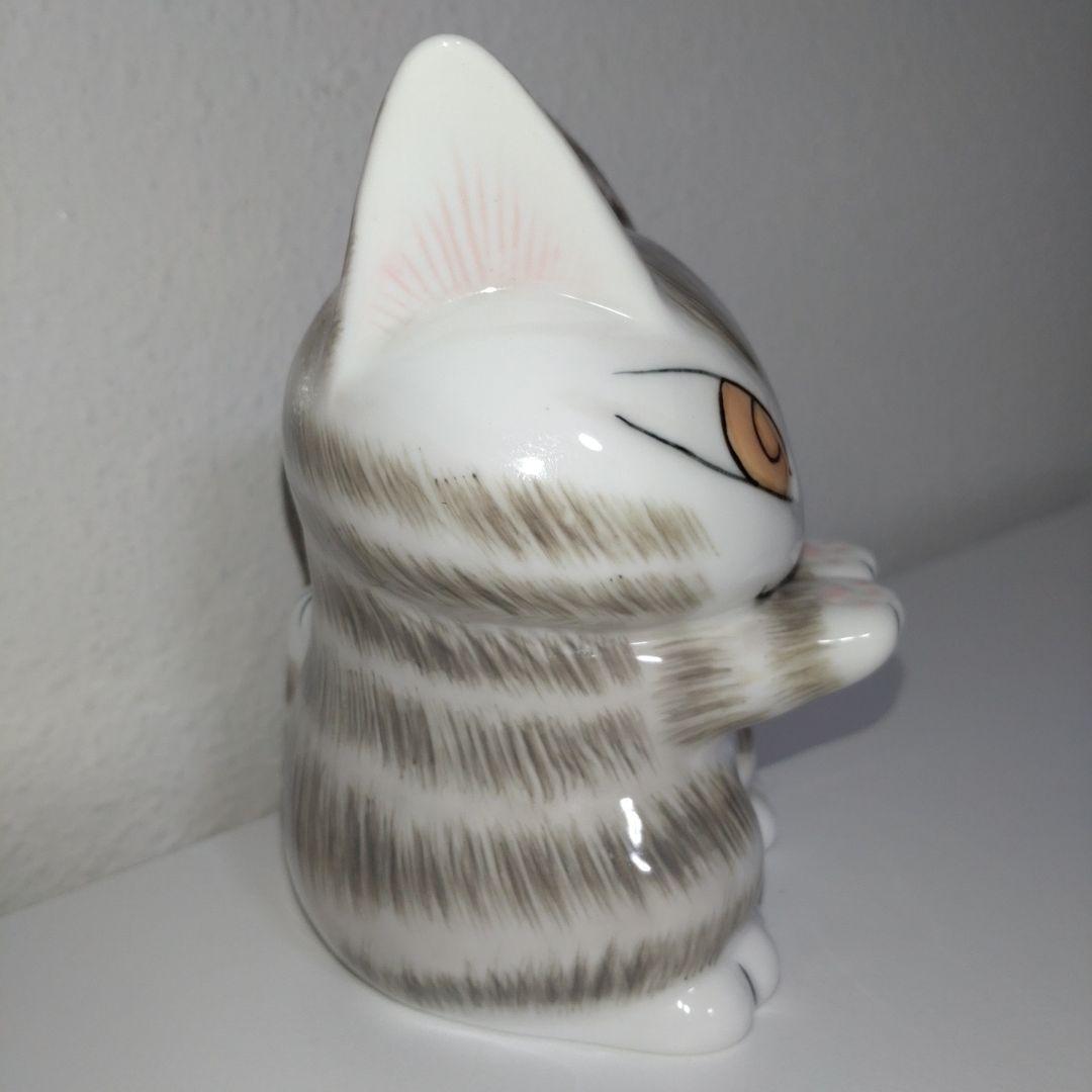わちふぃーるど 貯金箱 猫 ダヤン 陶器製 ちょうだい おねだりポーズ