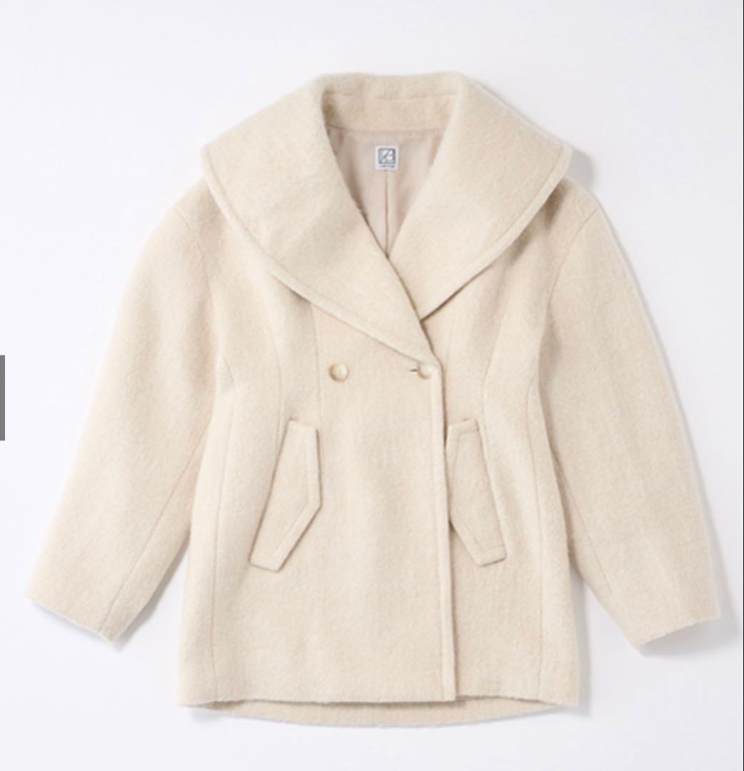 laubeblanc verystore ケープカラーミディコート オフホワイト - メルカリ