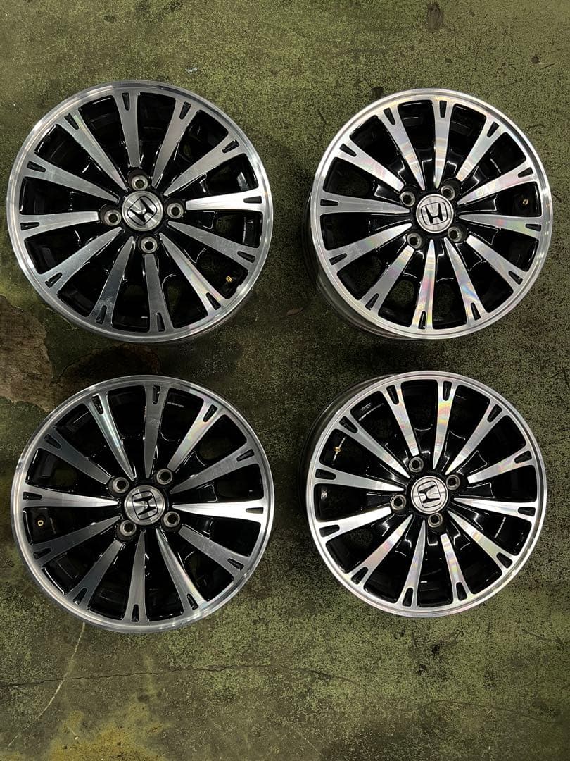 美品です。様専用N-BOX純正4.5J+45 100 中古アルミホイール4本①